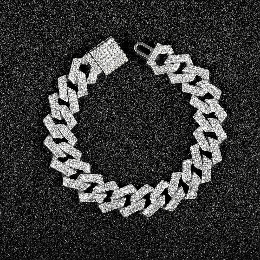 Iced Out Bracelet - Silber