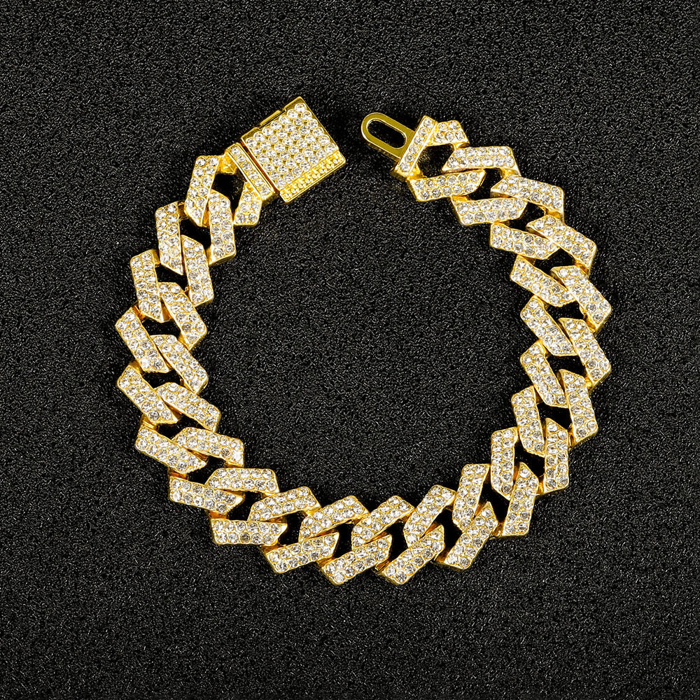 Iced Out Bracelet - Gold