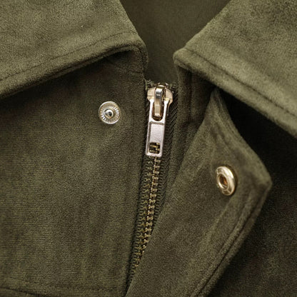Bomberjacke aus Wildlederimitat