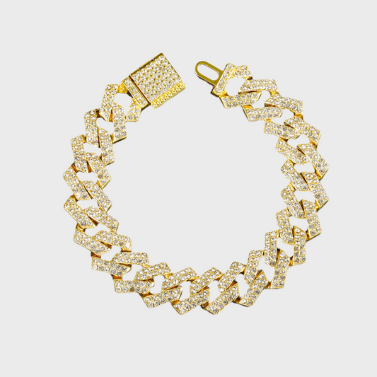 Iced Out Bracelet - Gold