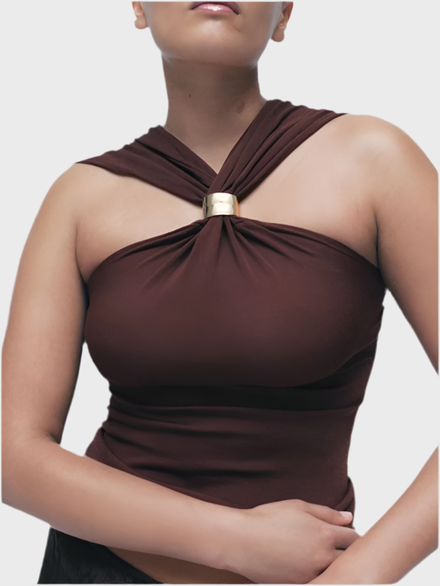 Neckholder Top mit breiten Trägern