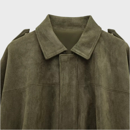 Bomberjacke aus Wildlederimitat