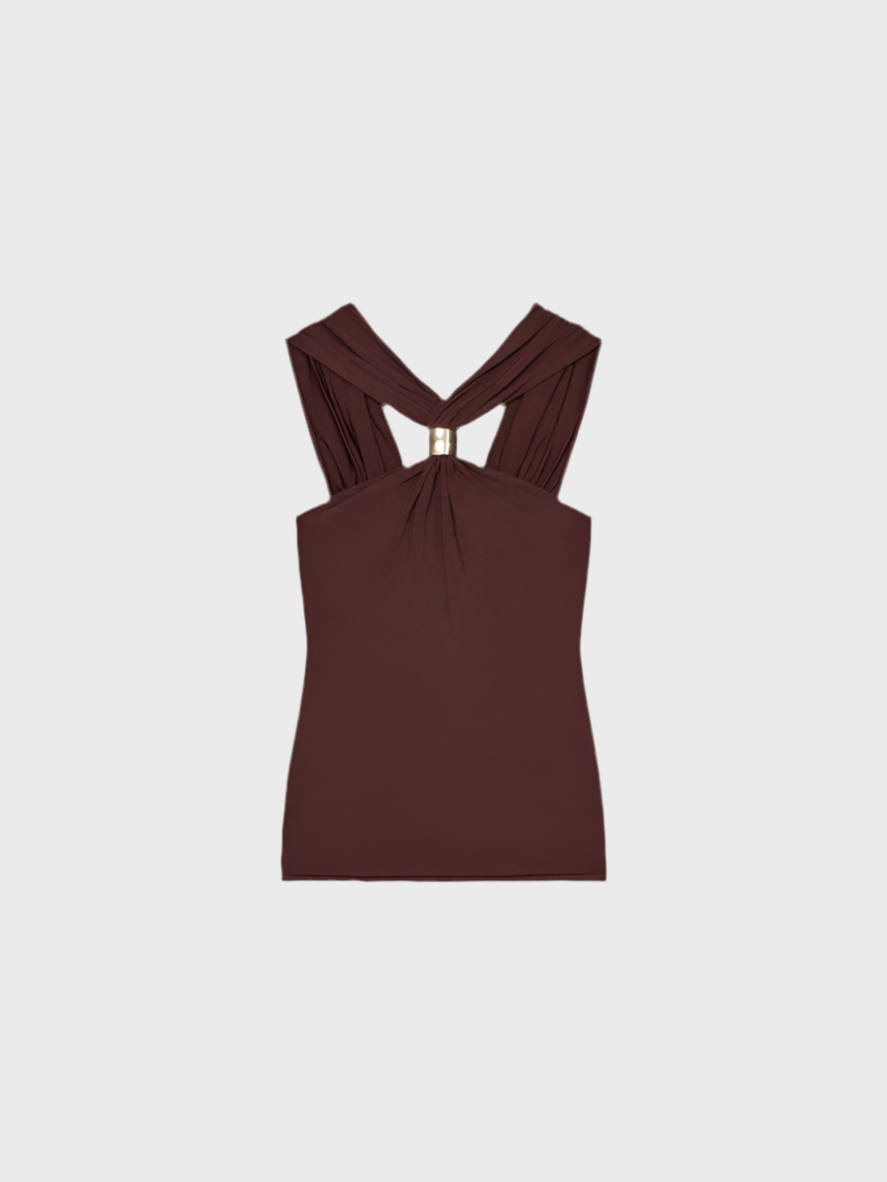 Neckholder Top mit breiten Trägern