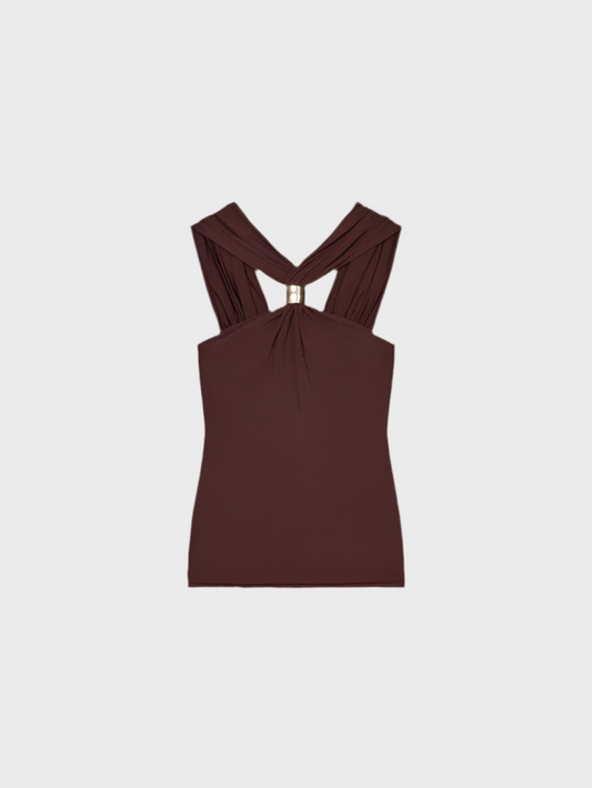 Neckholder Top mit breiten Trägern