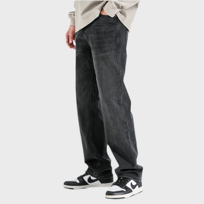Schwarze Baggy Fit Jeans