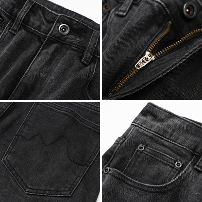 Schwarze Baggy Fit Jeans